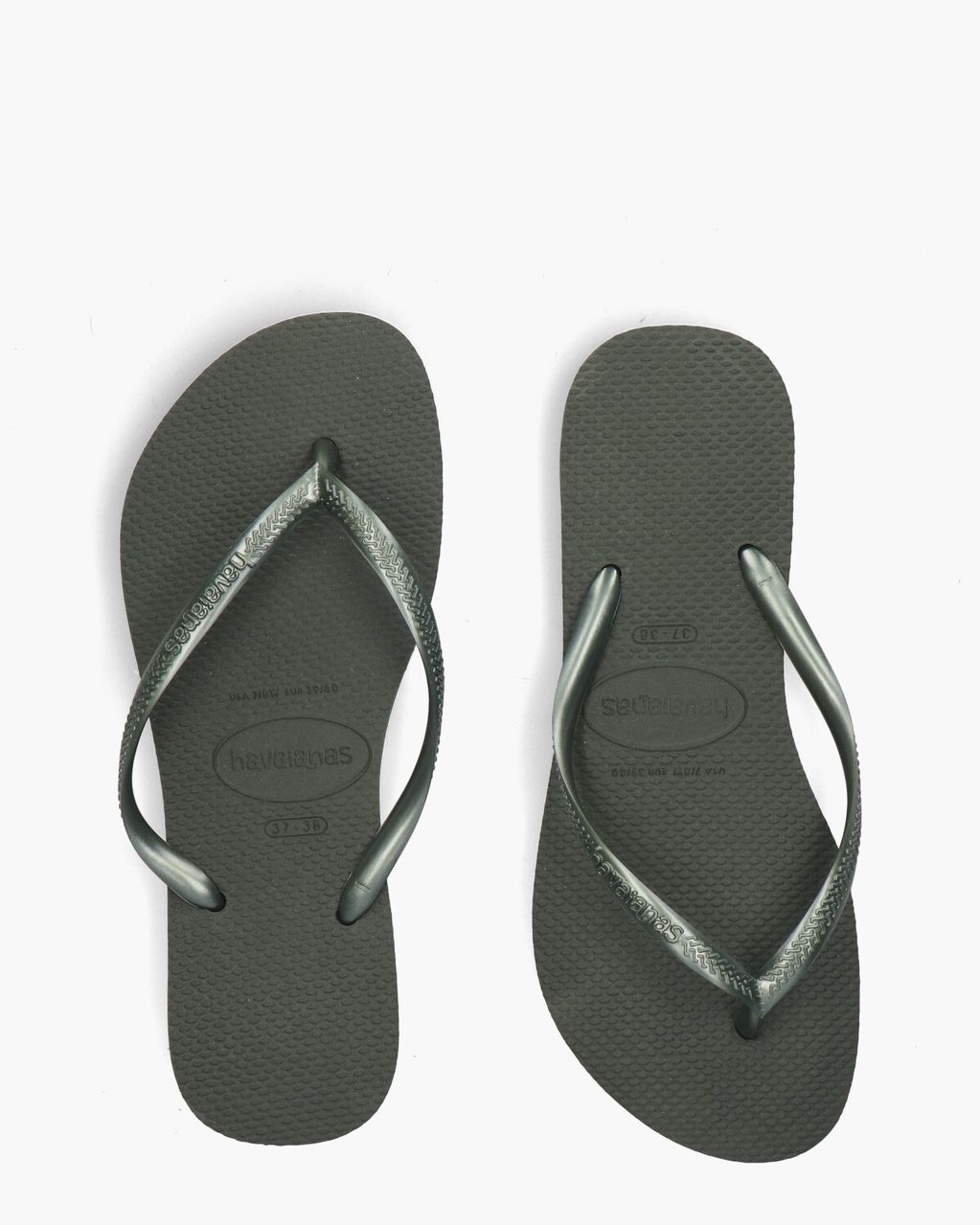 Havaianas Slim Metallic Groen Damesslippers