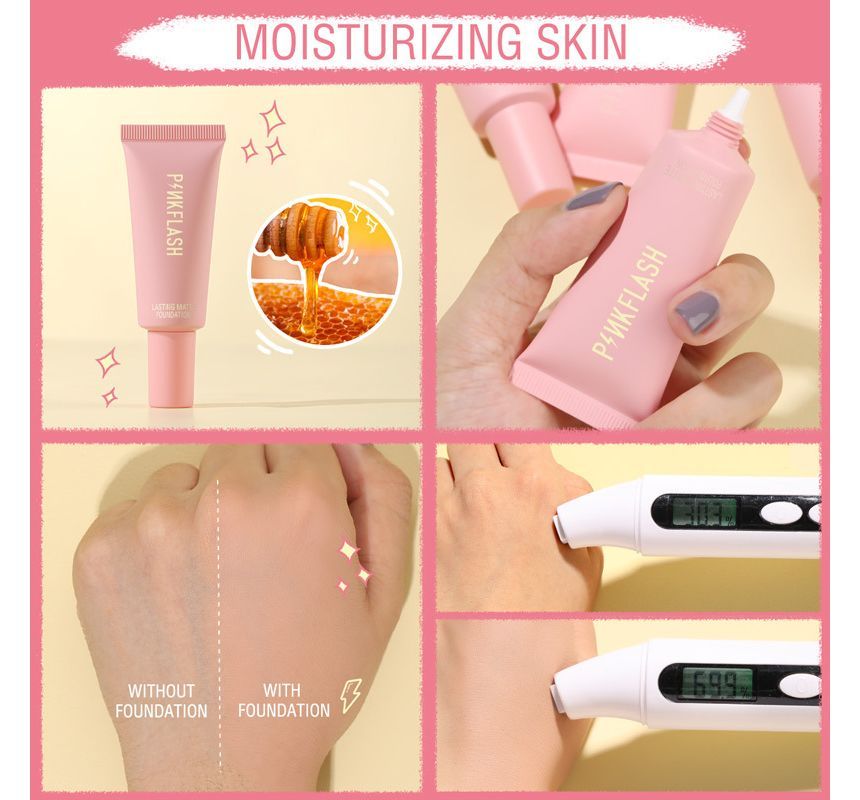 PINKFLASH - Lasting Matte Foundation - 6 kleuren