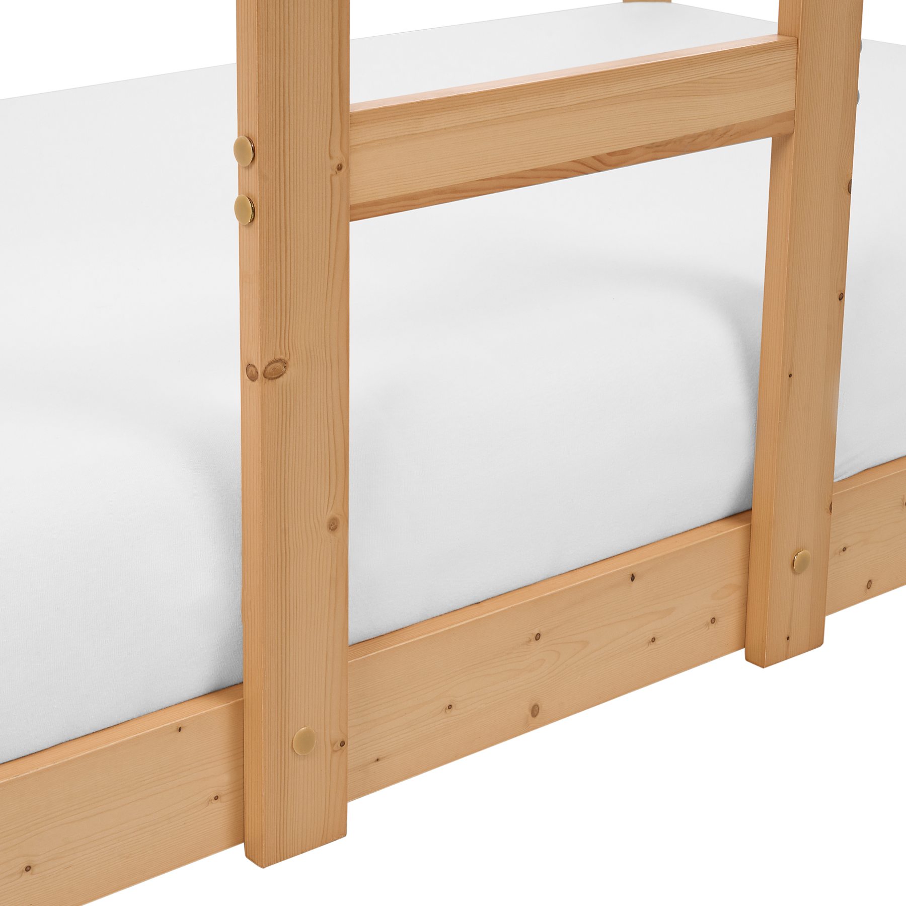 Beliani - LABATUT - Stapelbed - Lichtbruin - 90 x 200 cm - Dennenhout