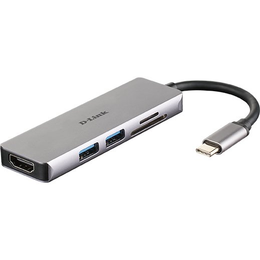 D-Link DUB-M530 station d'accueil Avec fil USB 3.2 Gen 1 (3.1 Gen 1) Type-C Aluminium