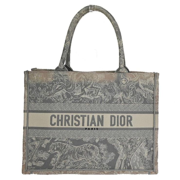 Dior Vintage Dior Book Tote Grey