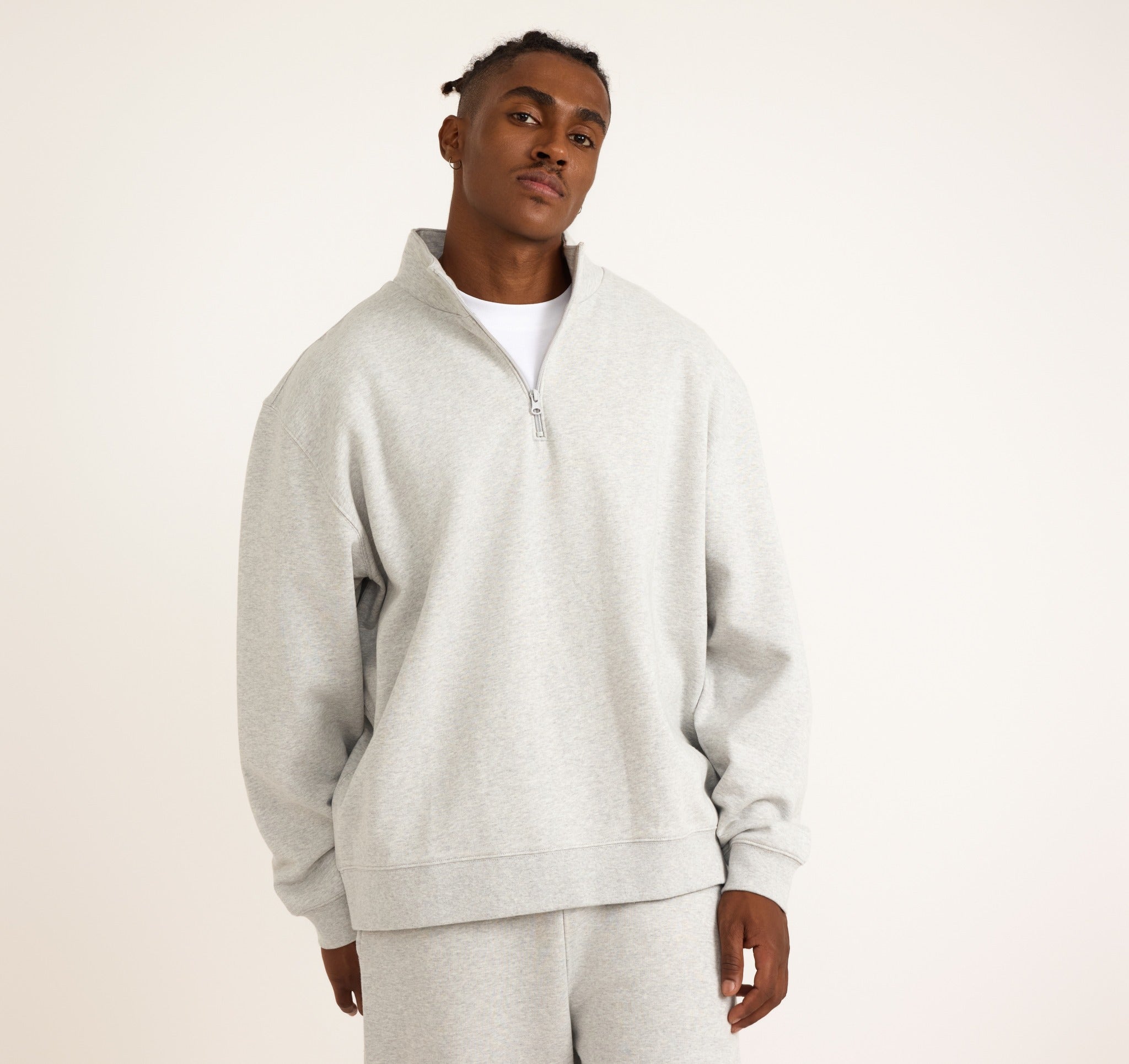 ORGANIC COTTON<br>Weekend Half Zip Sweatshirt