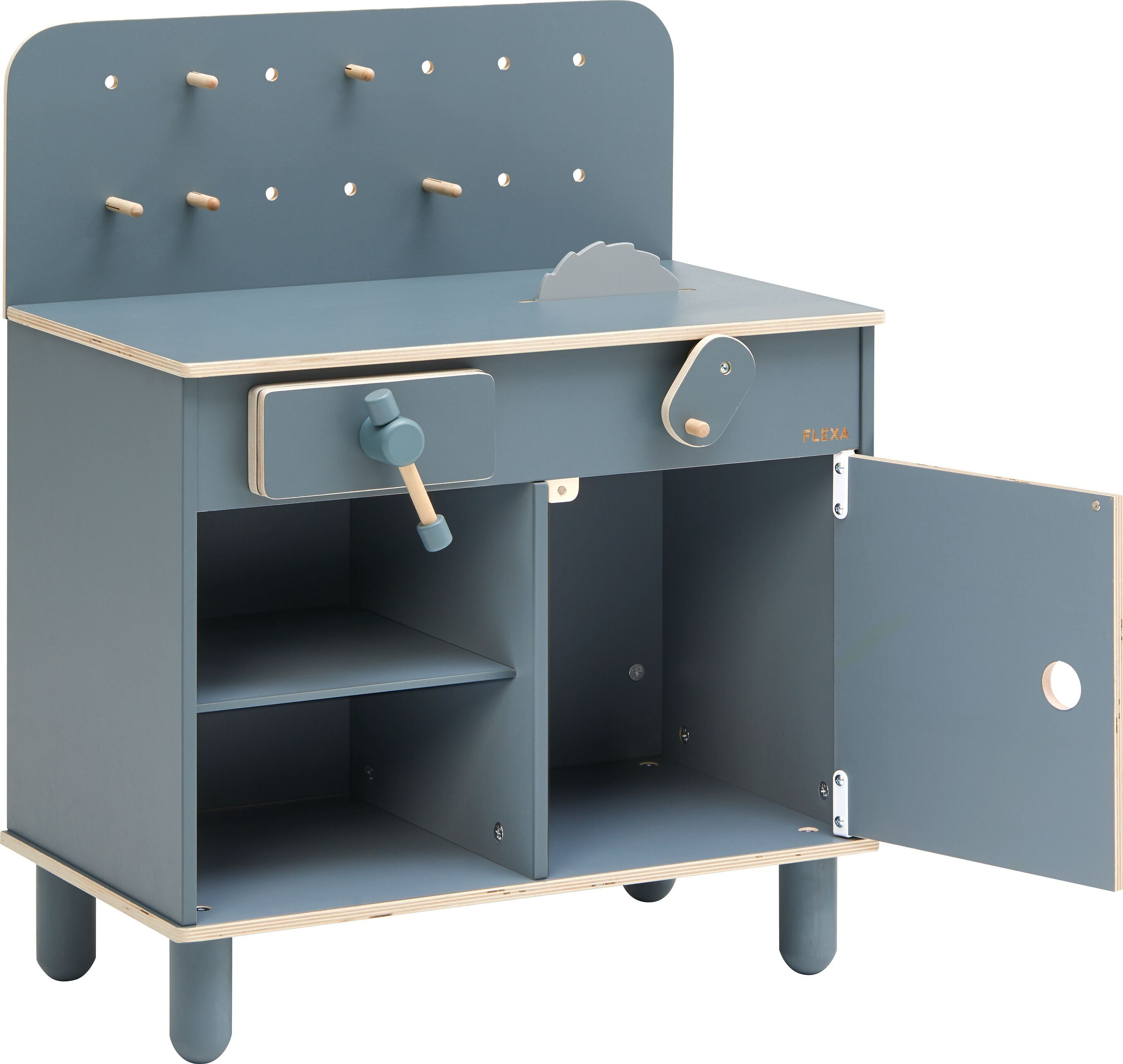 Flexa PLAY WORKBENCH Spielzeug - Blau / B: 60.0 x T: 34.5 x H: 48.5
