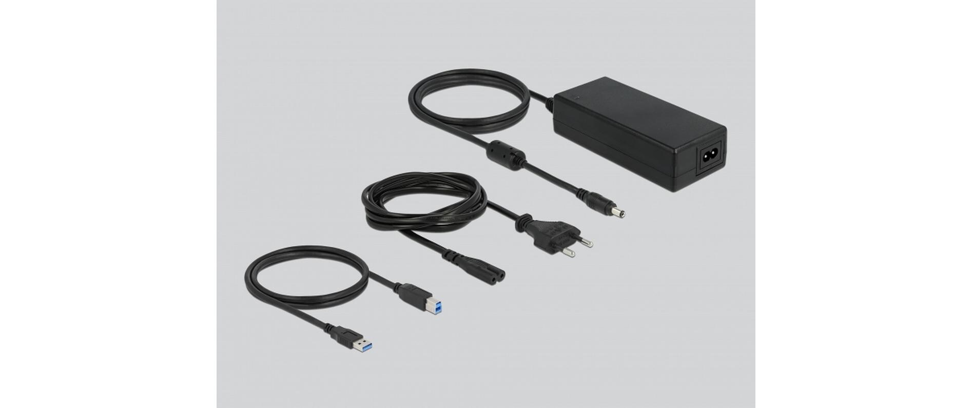 USB-Hub 16-Ports und Schalter<br>Stabiler USB Hub von Delock im Metallgehäuse