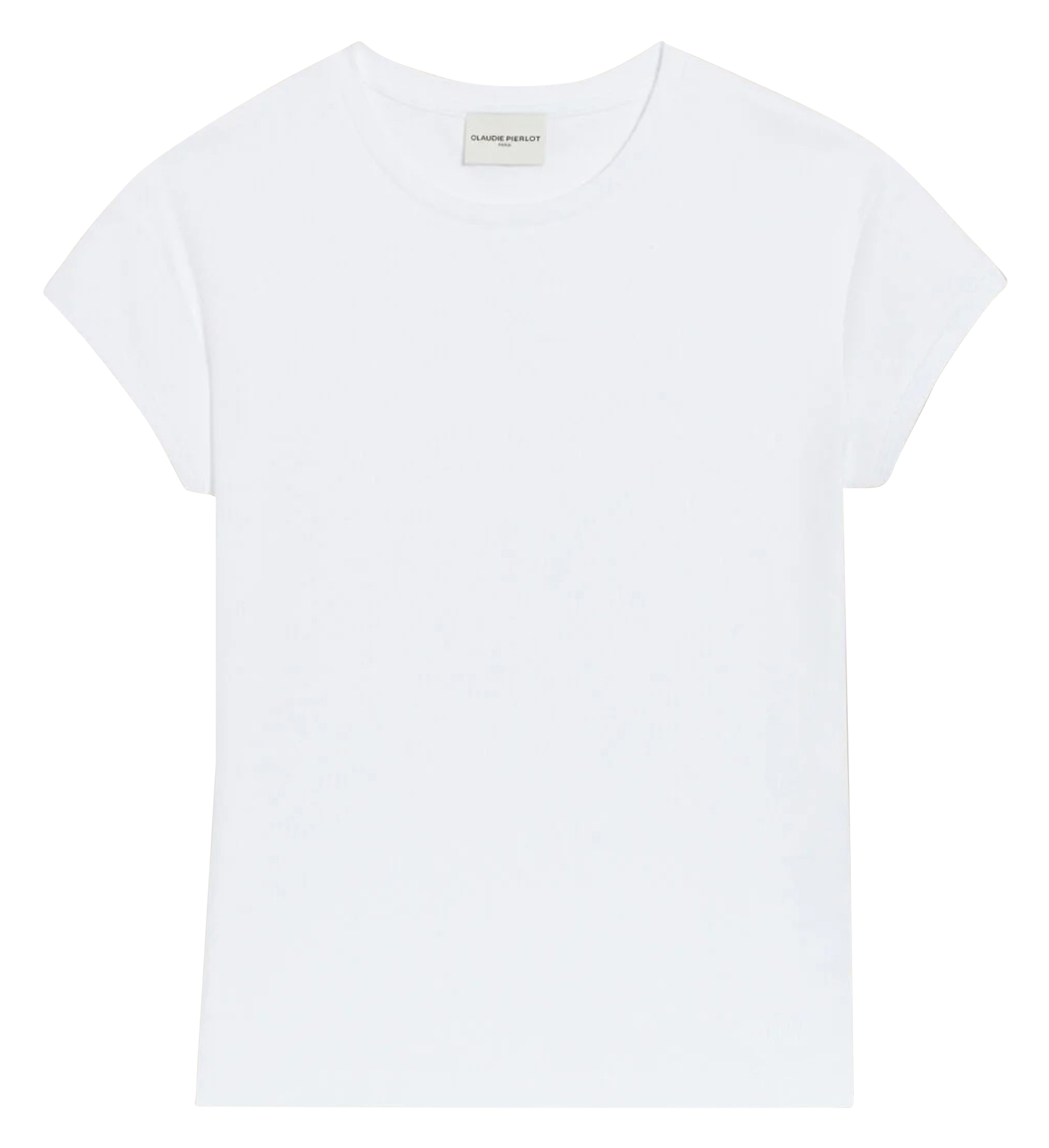 Tee-shirt col rond en coton | Blanc