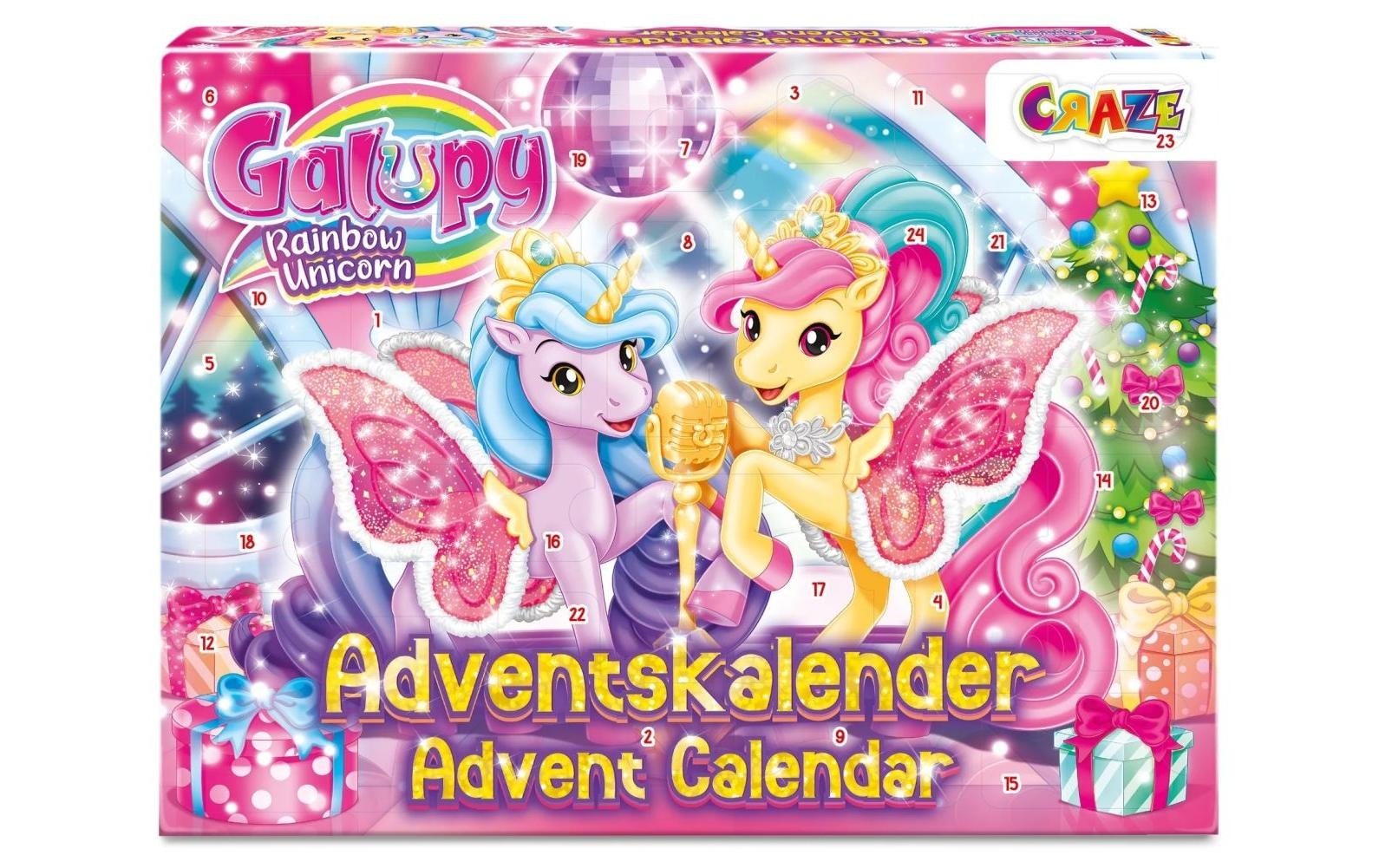 CRAZE Adventskalender »Galupy Rainbow Unicorn« ab 3 Jahren