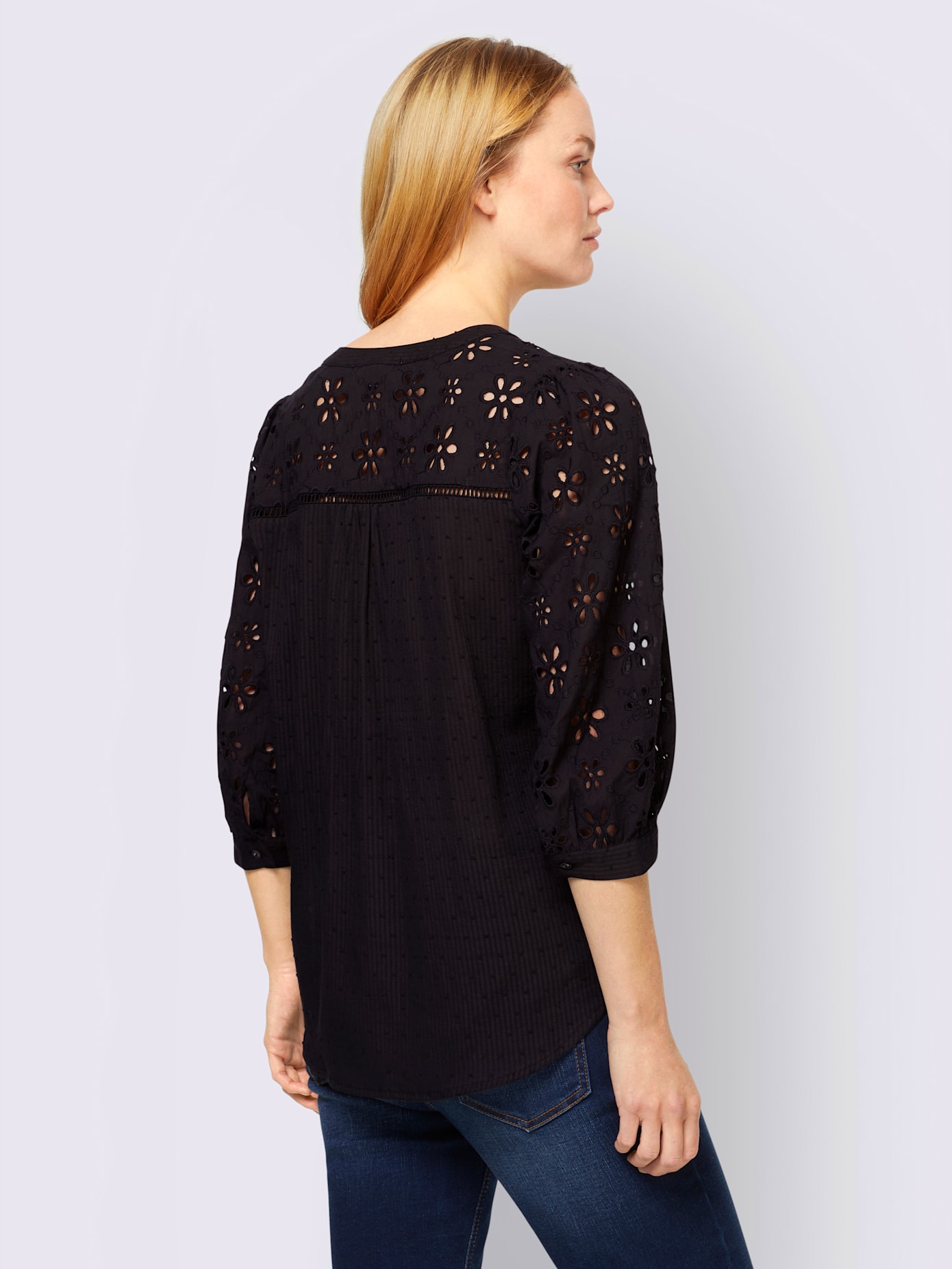 Chemisier look tendance avec ourlet arrondi