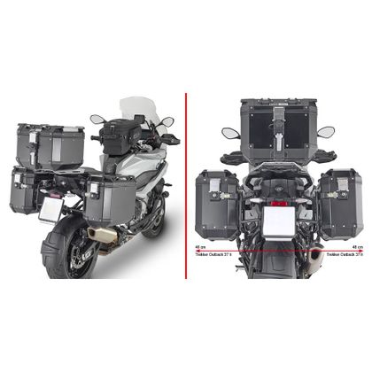 Support valises Givi PL ONE FIT MONOKEY CAM-SIDE - Noir