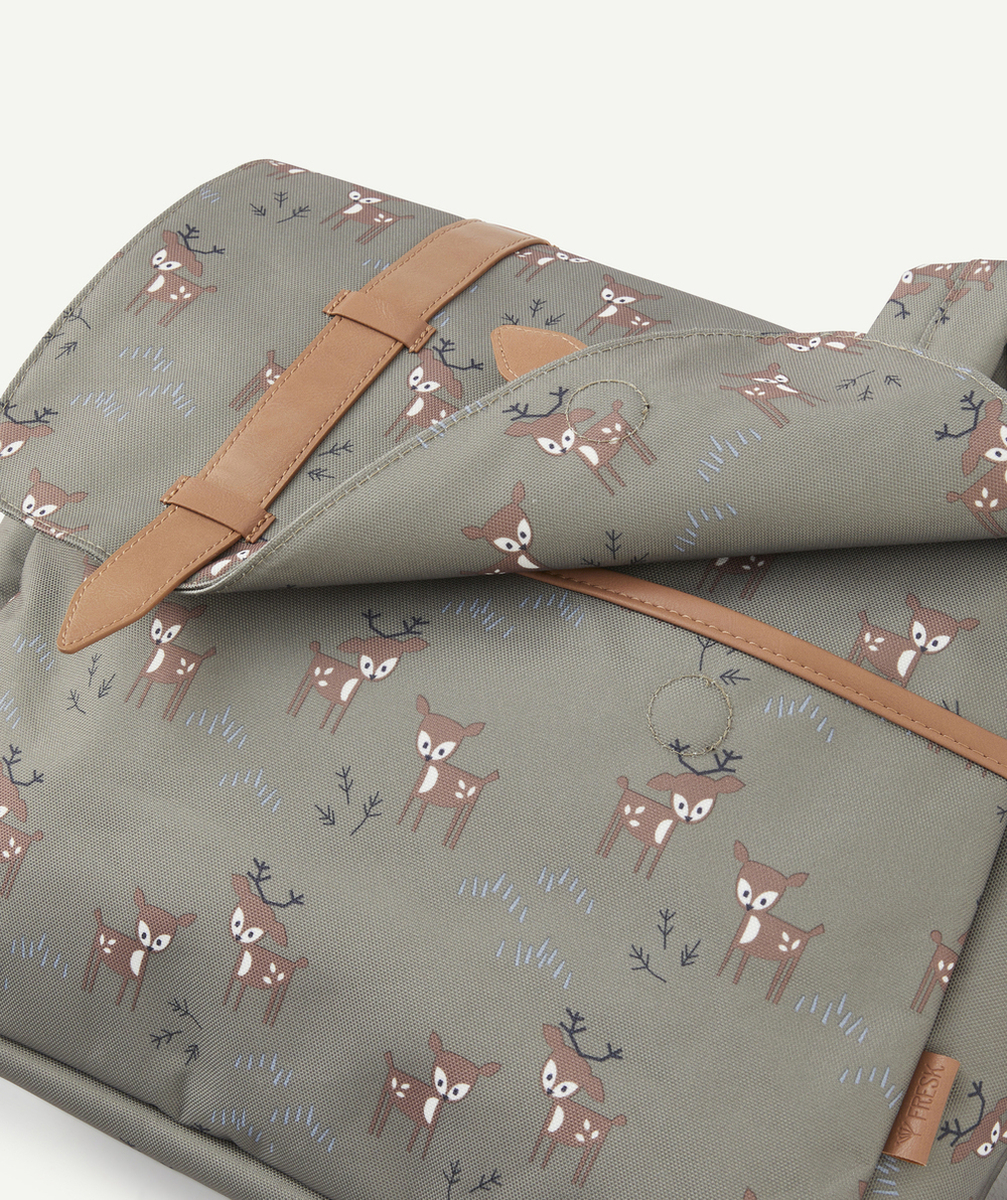 FRESKCARTABLE KAKI ET IMPRIMÉ BICHE EN PLASTIQUE RECYCLÉ