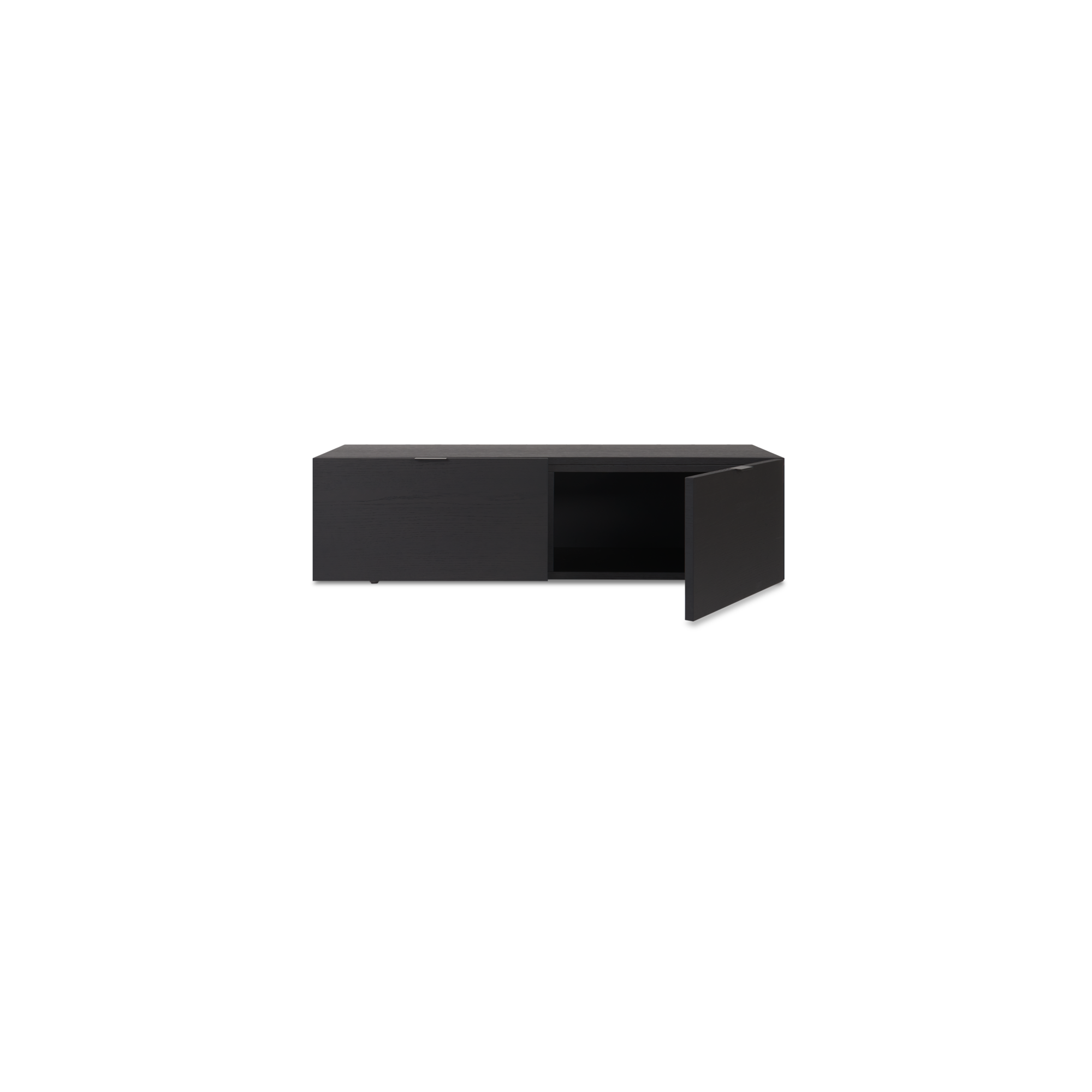 Tv meubel Woody met deurtjes 120 zwart