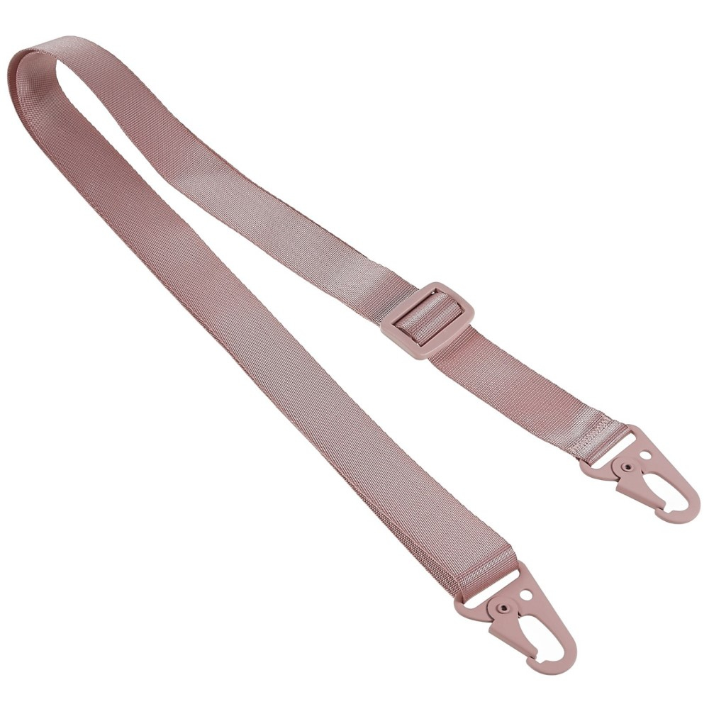 iPhone 14 Necklace Gummi Case Hülle   Handykette Nylon Strap (160cm) - Sandrosa