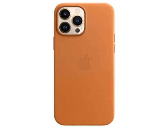 APPLE - Coque iPhone Coque cuir MagSafe iPhone 13 Pro- Golden Brown