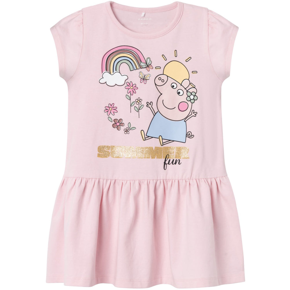 Køb Name It Parfait Pink Arina Gurli Gris Kjole