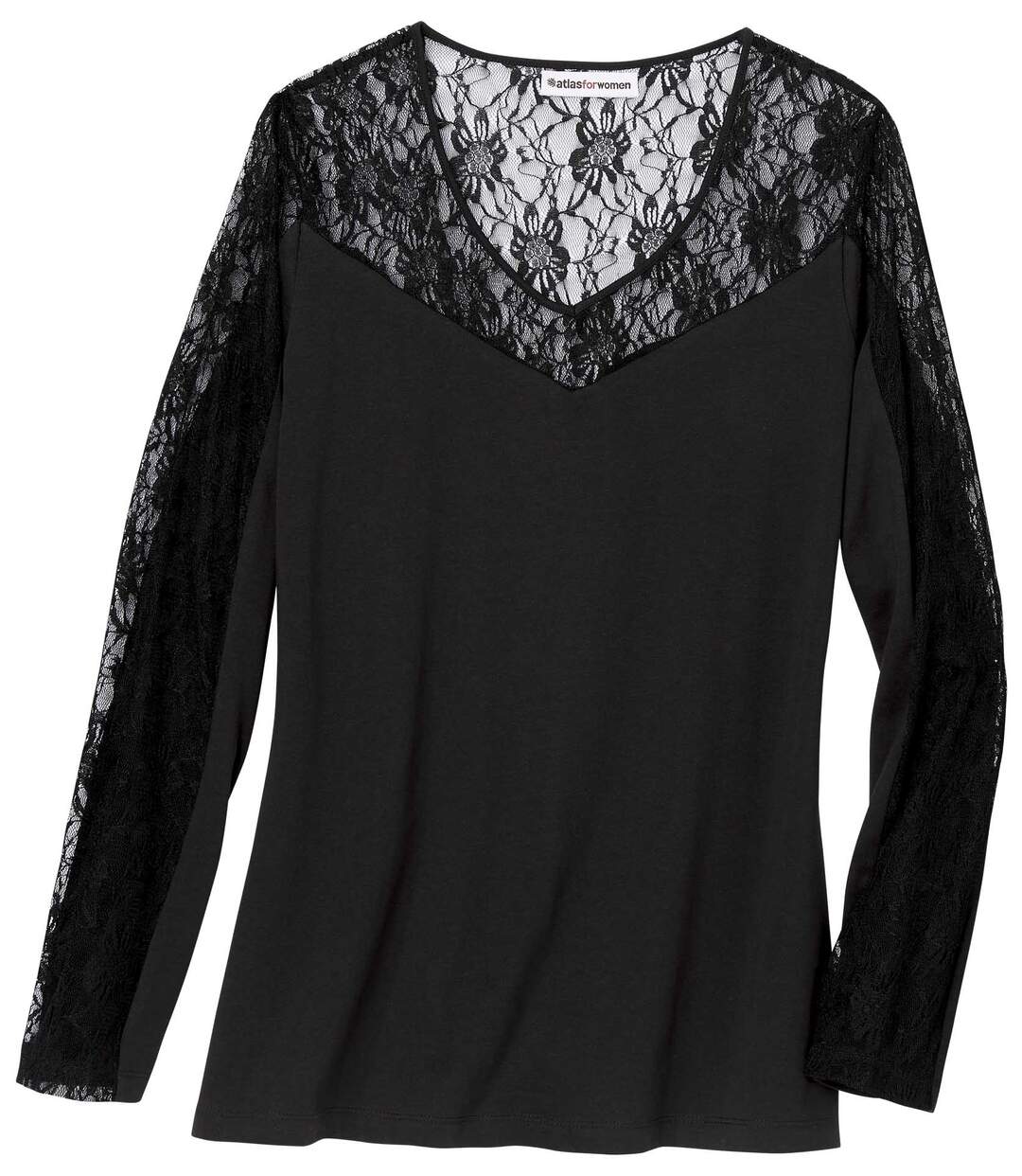 Tee-Shirt Dentelle et Coton