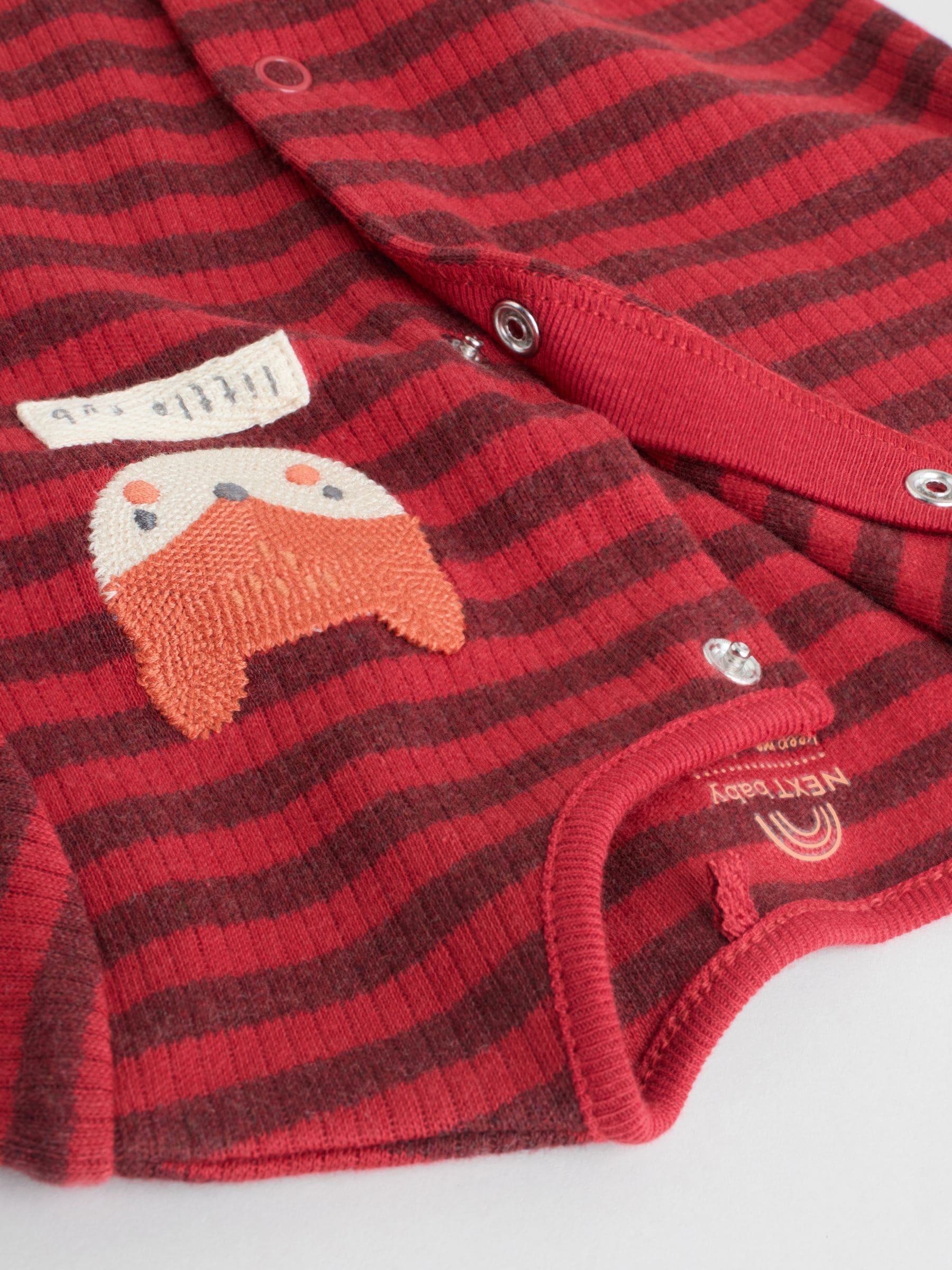 Oranje - Babypyjama met strepen (0mnd-2jr)