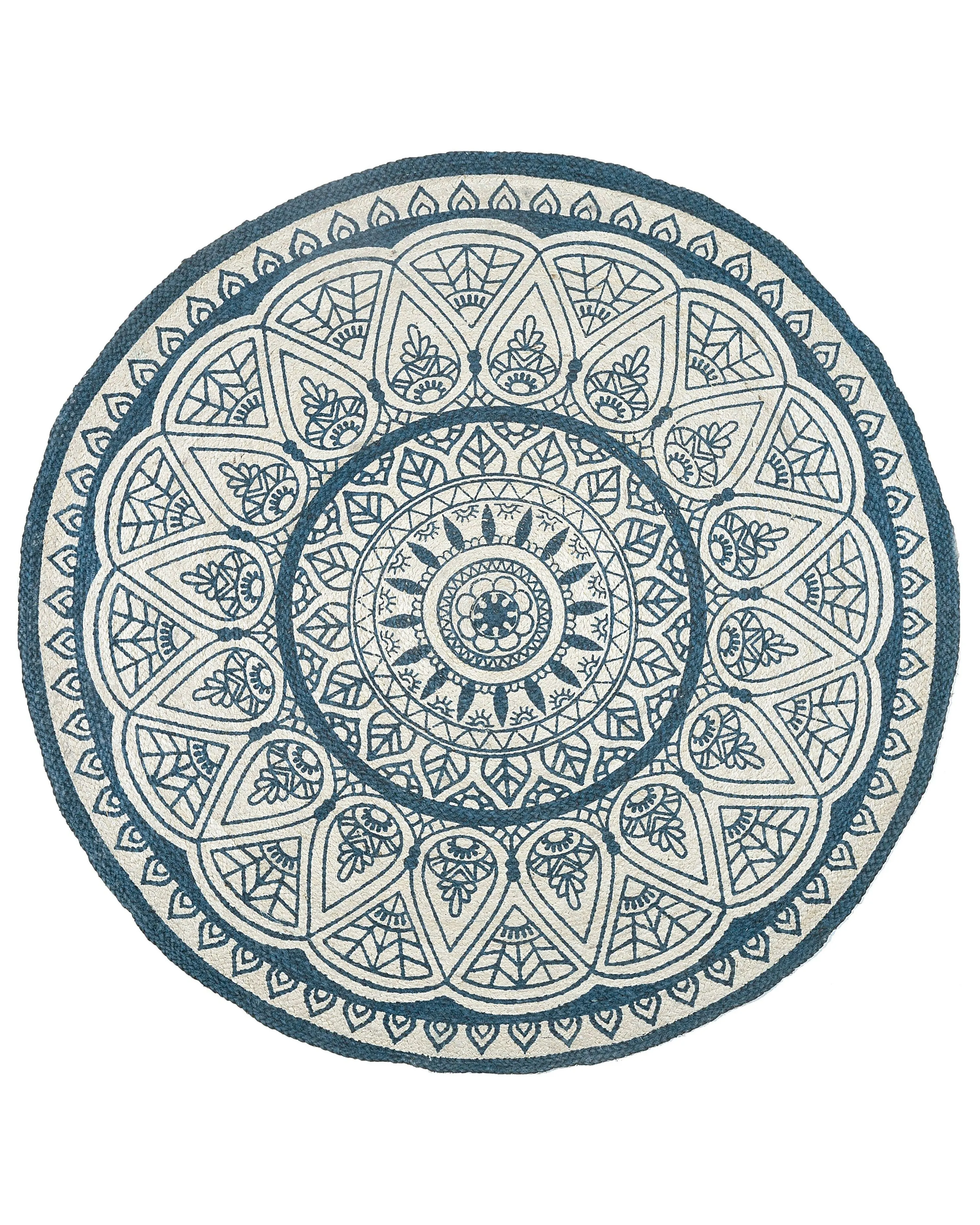 Vloerkleed ANADERE Blauw ø 120 cm Jute
