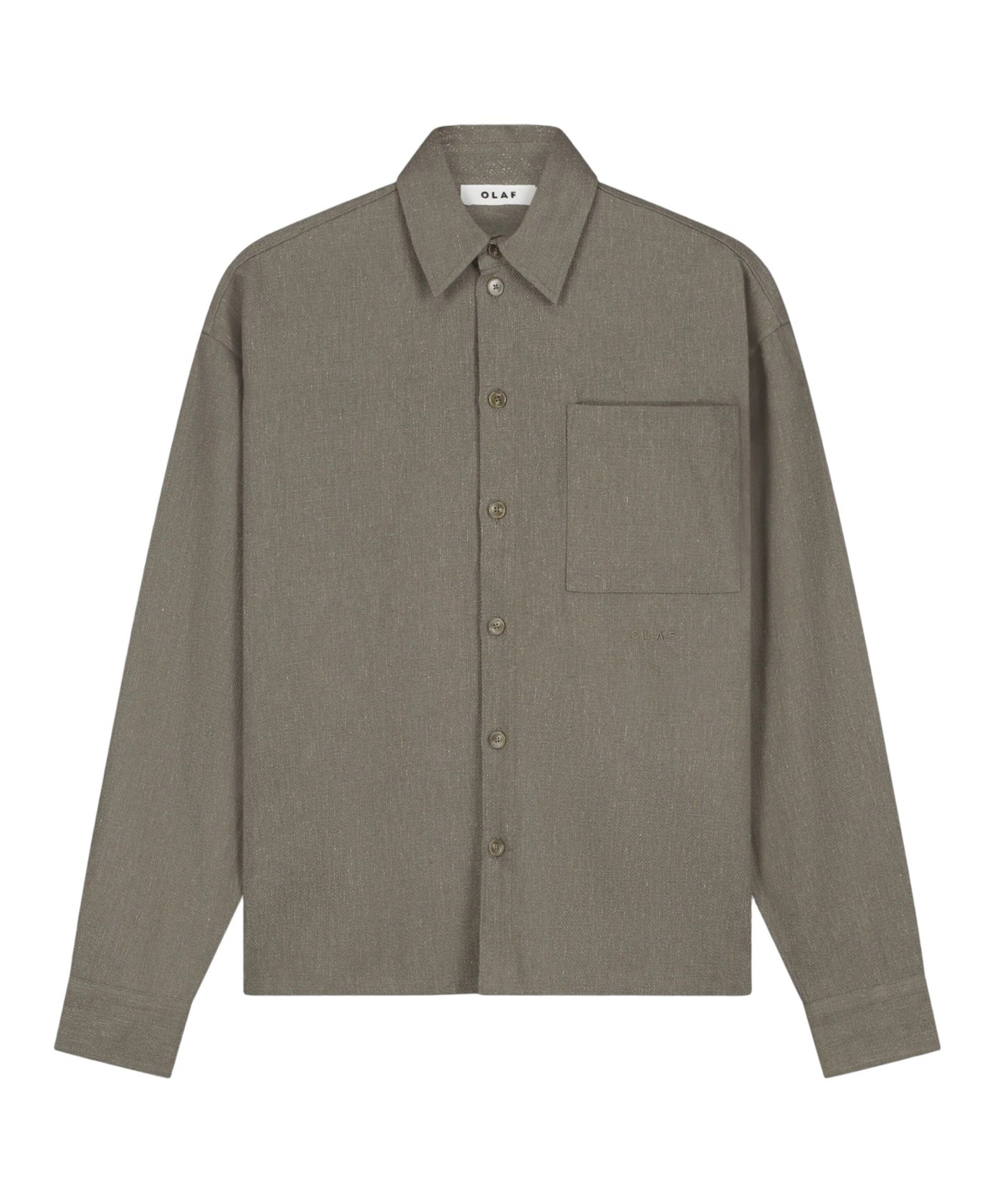 Olaf Heren overshirt bruin
