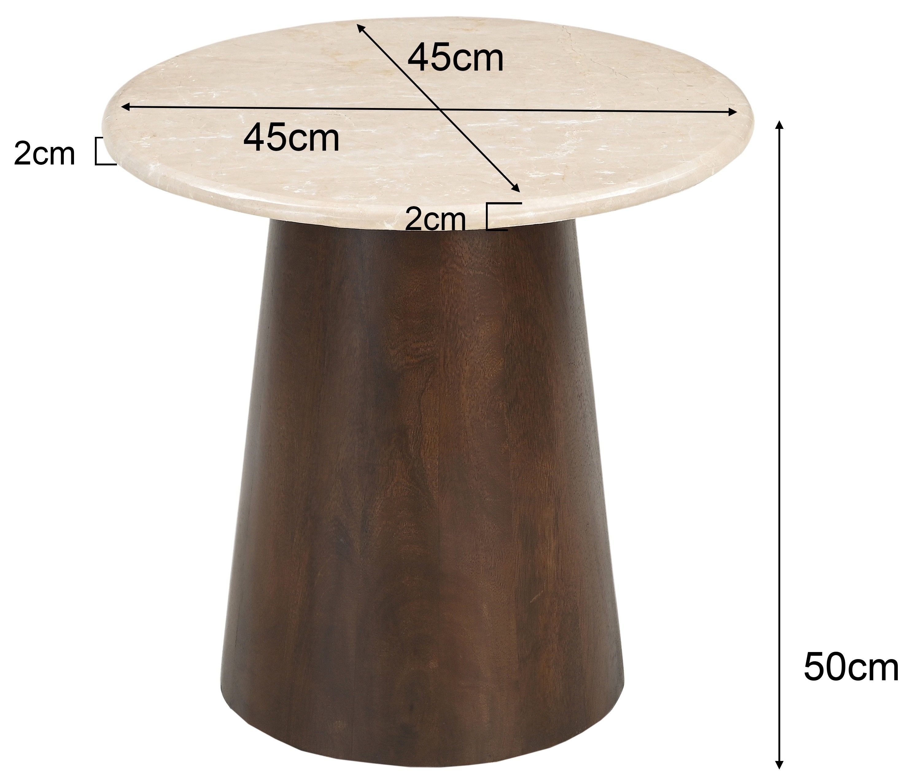 Bijzettafel Bottecino ⌀45  x H50 cm