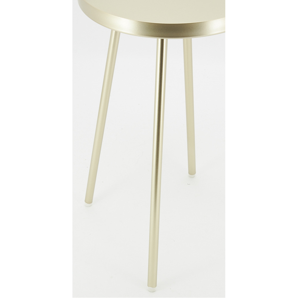 Table basse en métal ø 30 h 50 doré