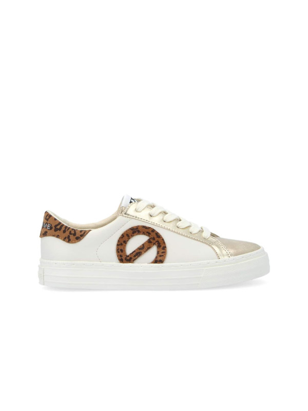 No Name - Sneakers STRIKE SIDE White/ Brown