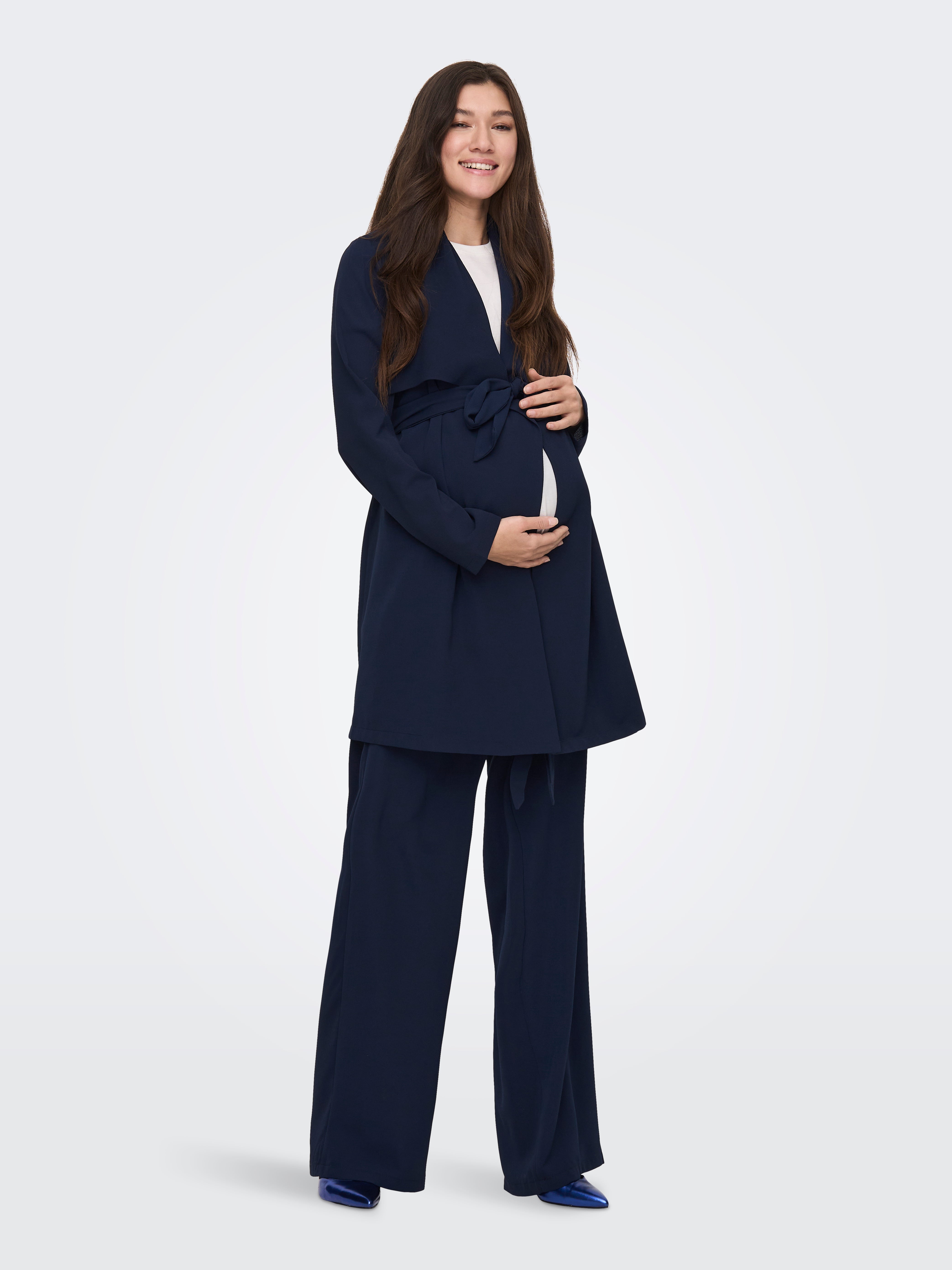 OLMMIKA Weiter Beinschnitt Palazzohose Night Sky