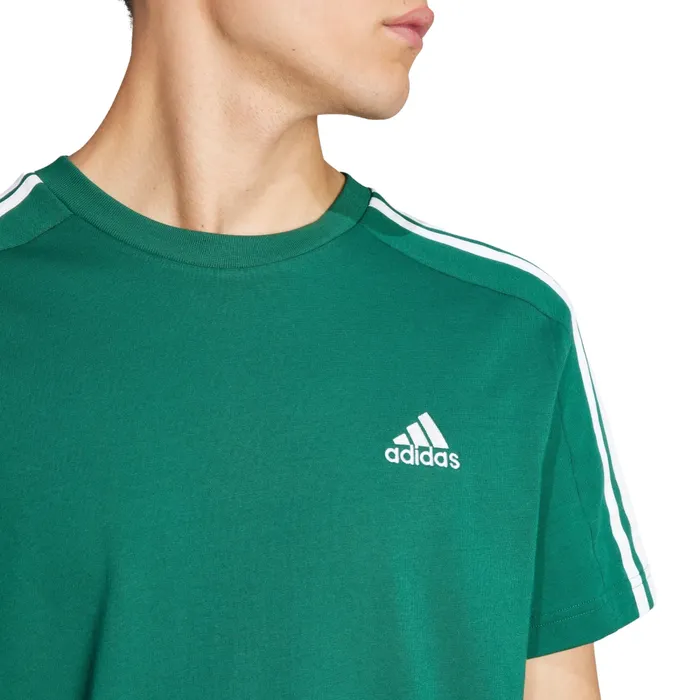 Adidas Essentials Single Jersey 3-Stripes Shirt Heren