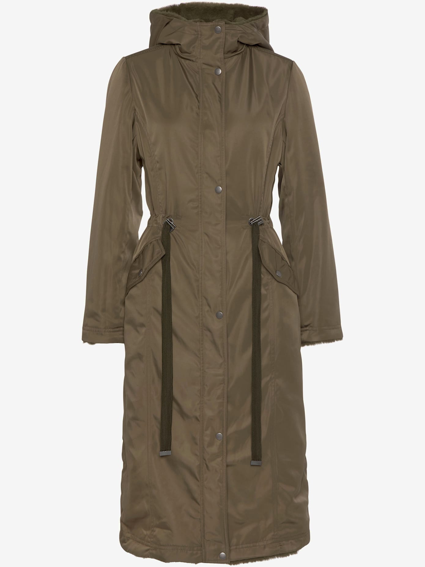 Manteau de mi-saison en imitation fourrure