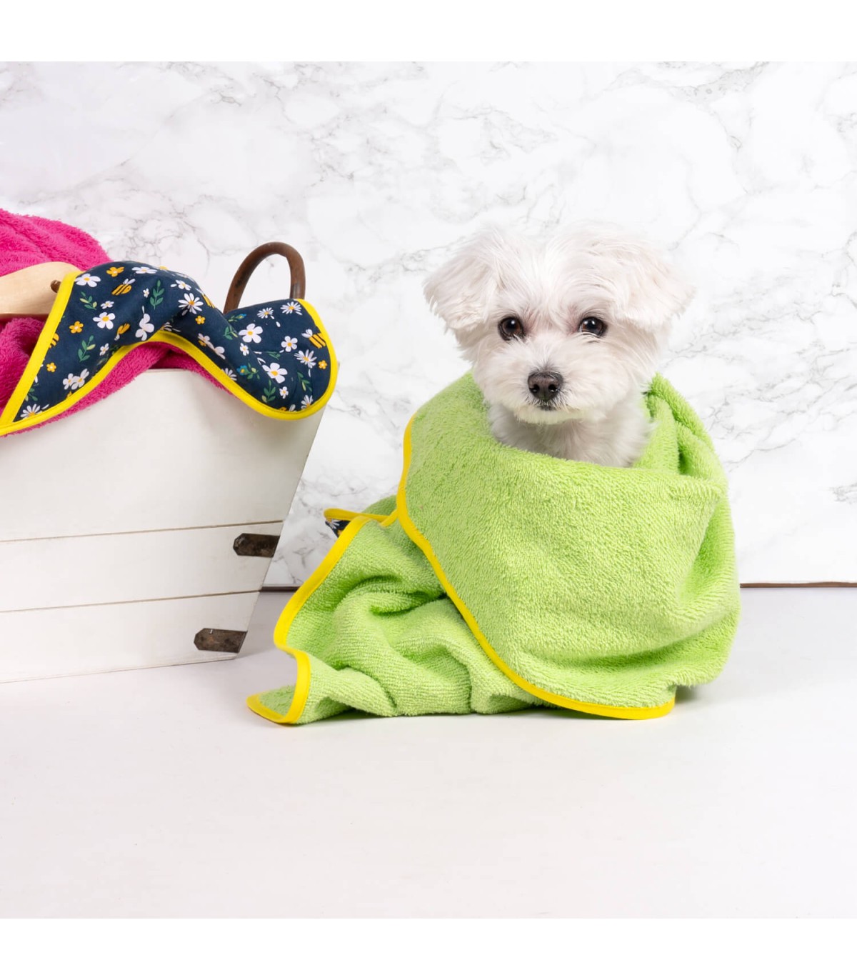 Toalha de banho para cachorro Groc Groc Mandy Lima