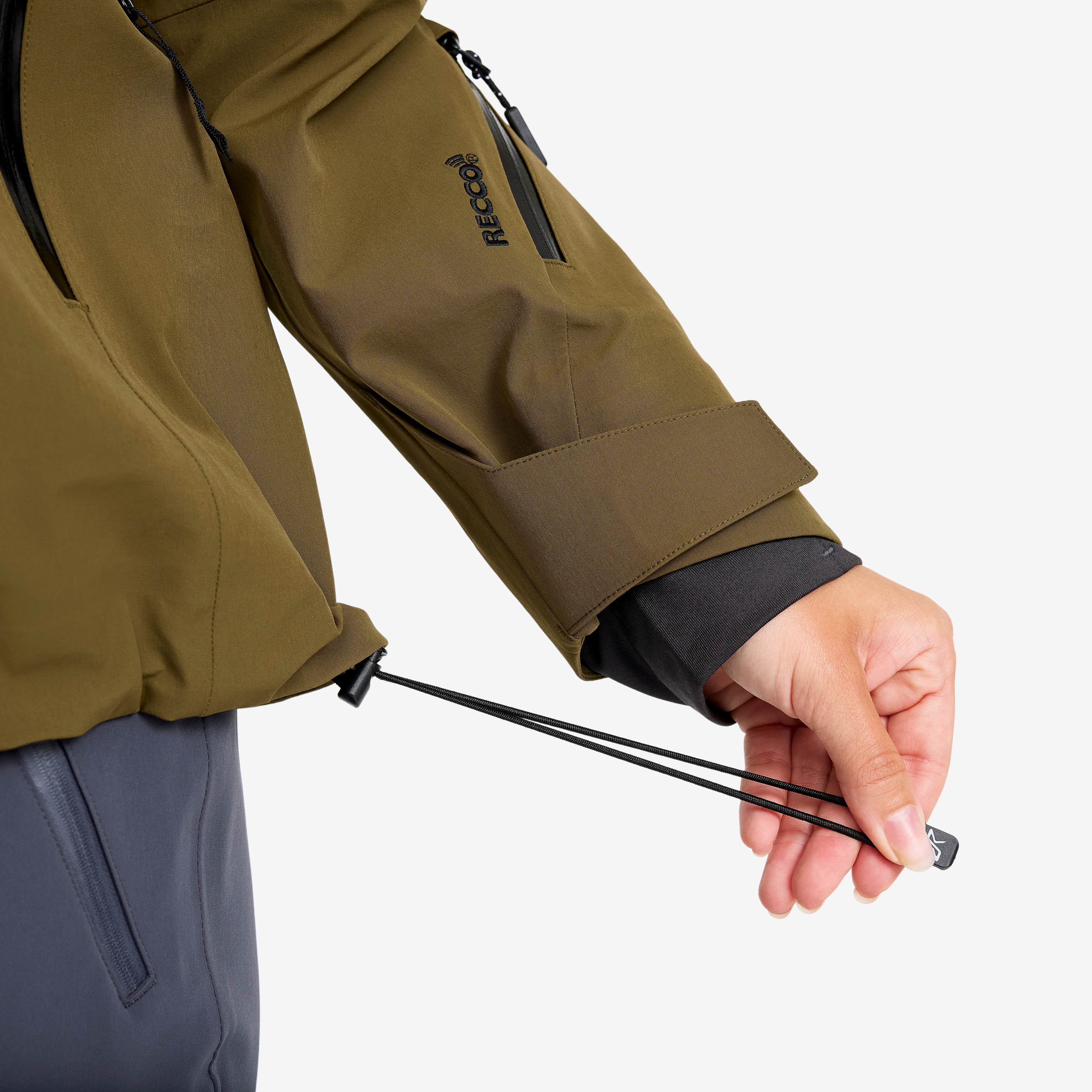 Cyclone 3L Shell Jacket Dame Dark Olive