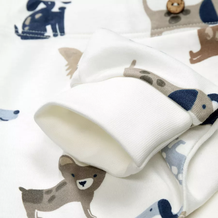 STACCATO Leggings offwhite dog gemustert