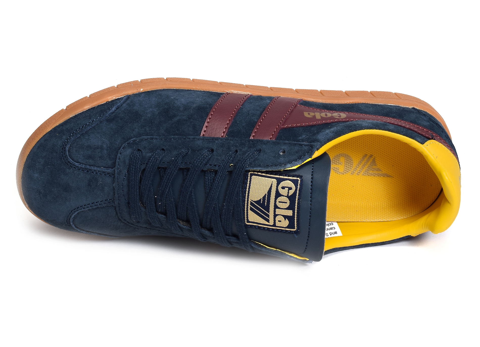 Hurricane suede trainers marine bordeaux