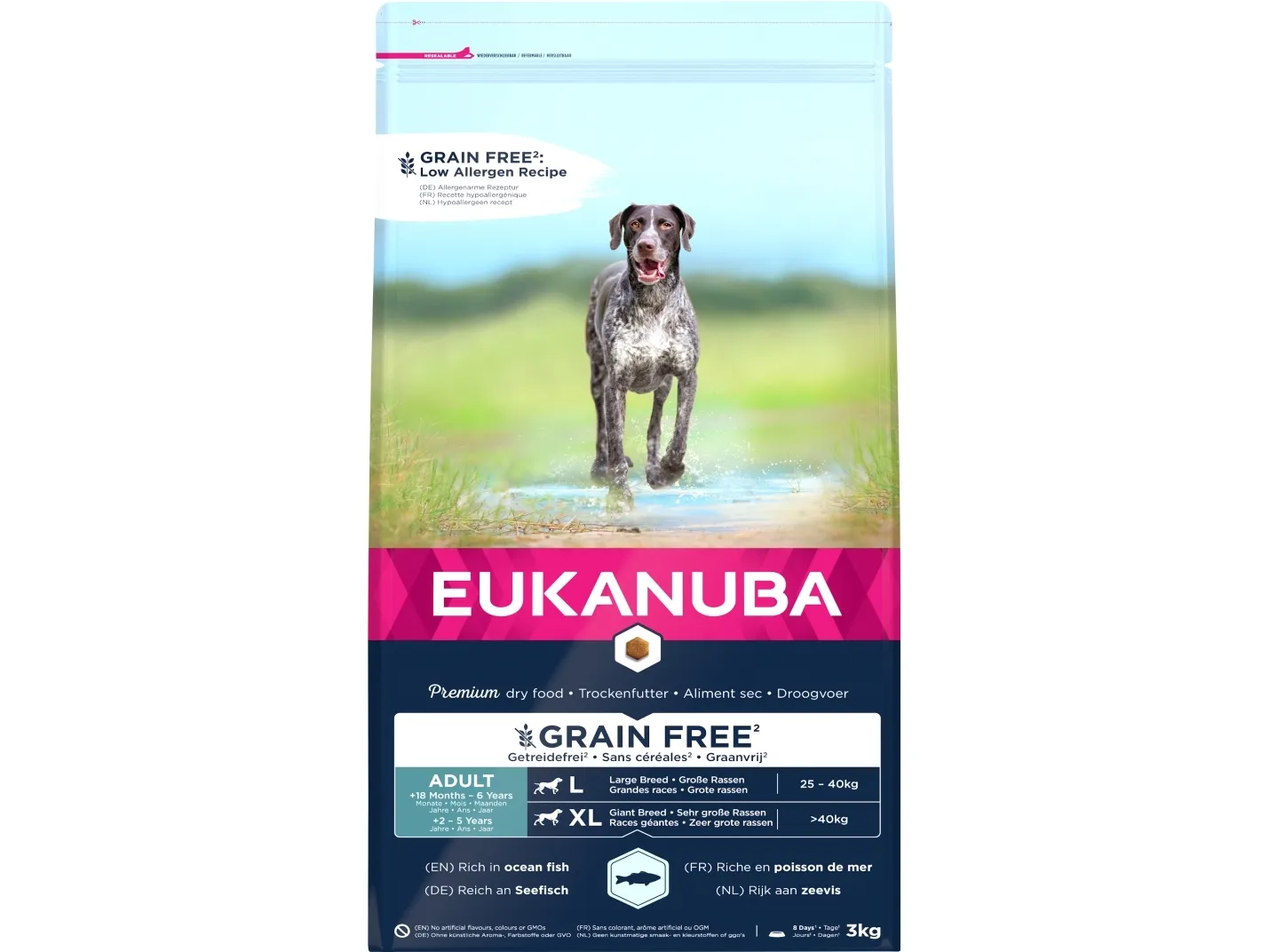 Eukanuba Euk Adult Large Grainfree Ocean Fish 3KG