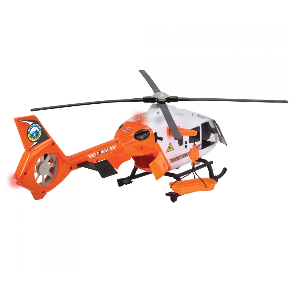 Riesiger Rettungshubschrauber mit Licht- und Tonanlage