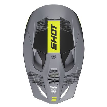 Casque cross Shot FURIOUS - PATROL 2023 - Gris / Jaune