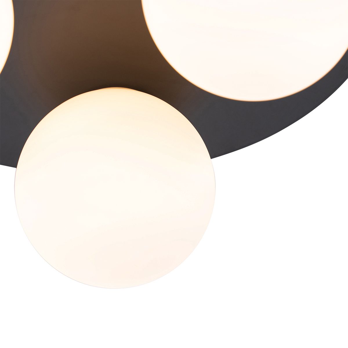 Moderne badkamer plafondlamp zwart 3-lichts - Cederic
