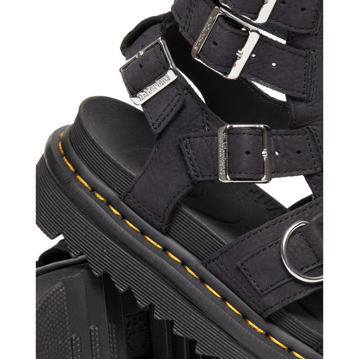 DR. MARTENS<br>Sandálias de couro com zíper, Olson