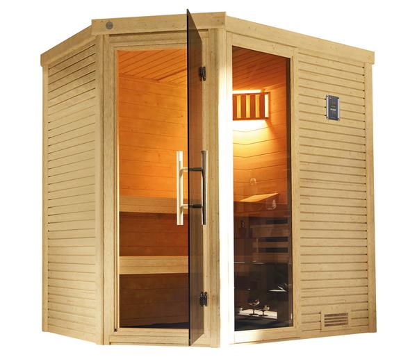 Weka Sauna Cubilis mit Glastür und Fenster