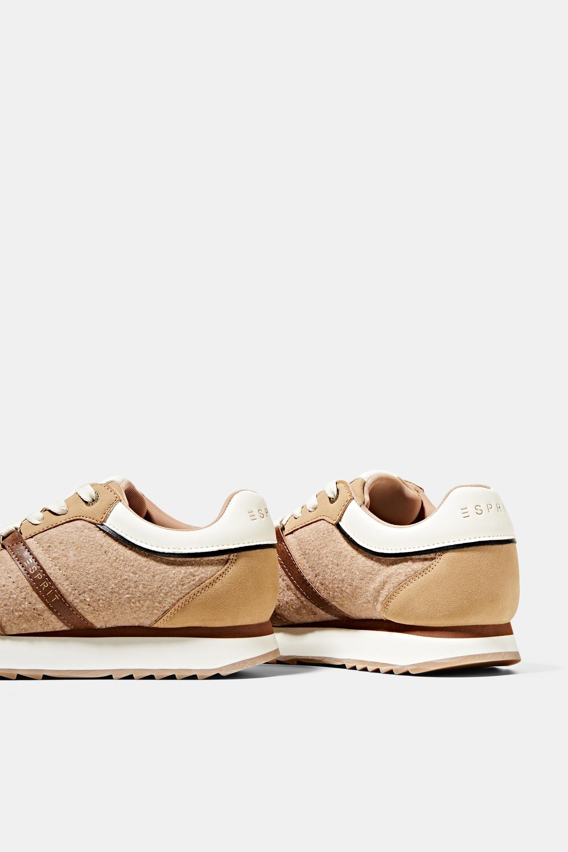 Sneakers en mélange de matières