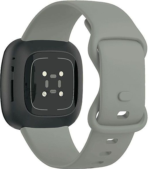 Fitbit Versa 4 siliconen classic bandje (grijs)