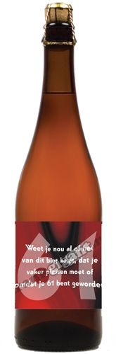 61 jaar Blond Bier 75 cl