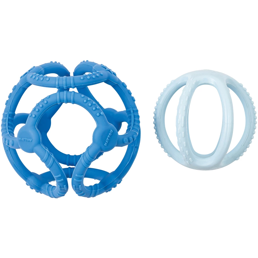Nattou Set Bälle Petrolblau + hellblau