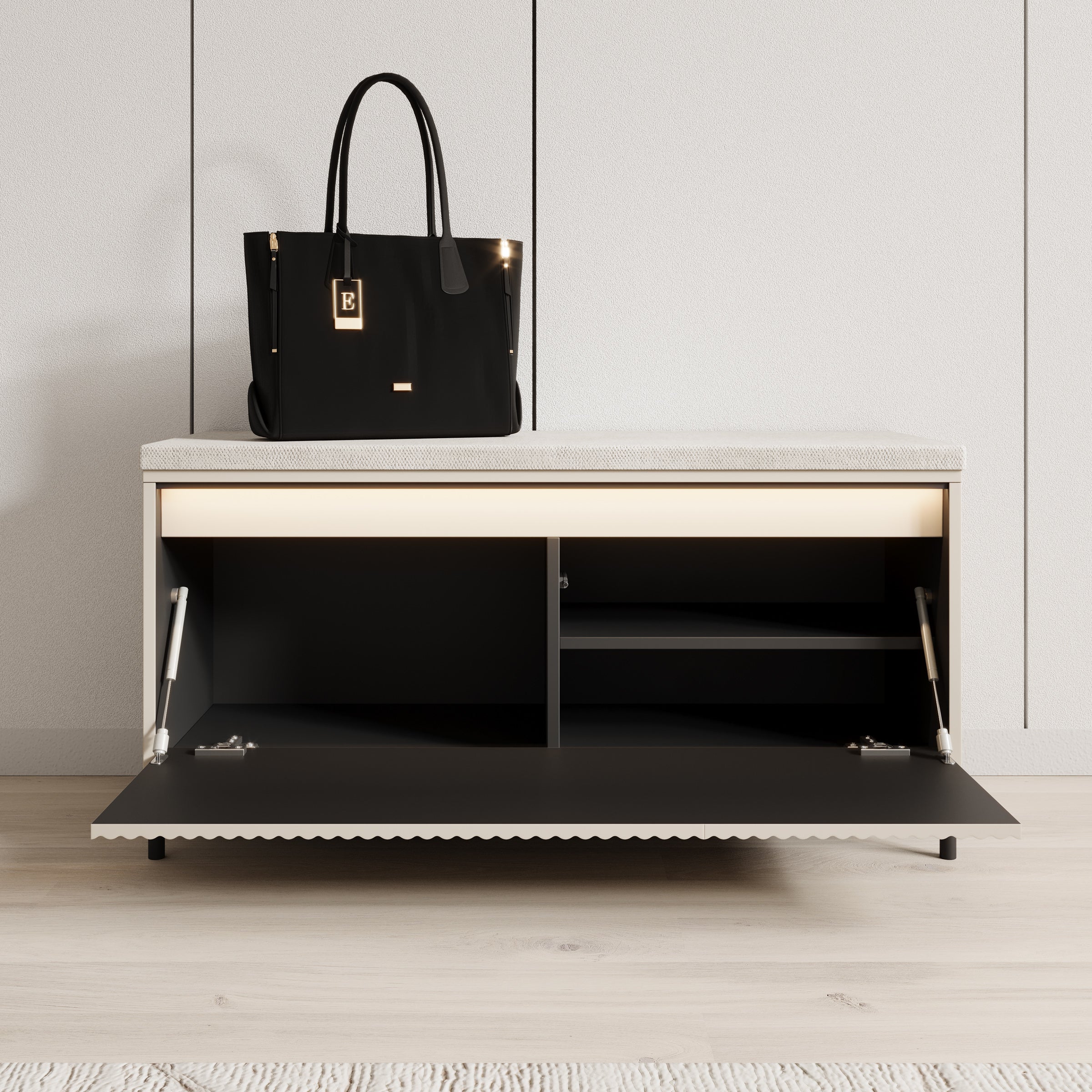 Timoteo - Schoenenkast - Beige - 101x38x51 cm