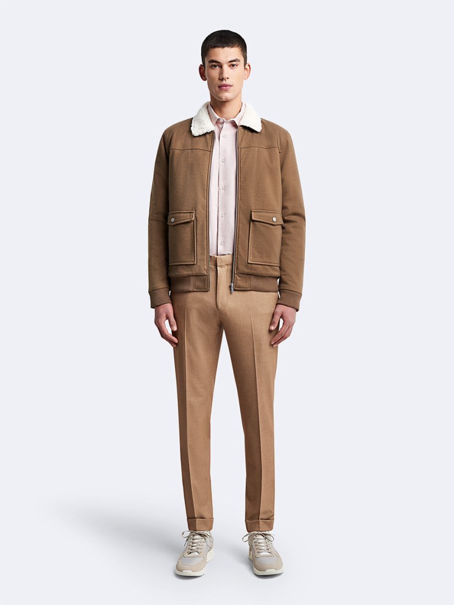 Blouson col sherpa uni
