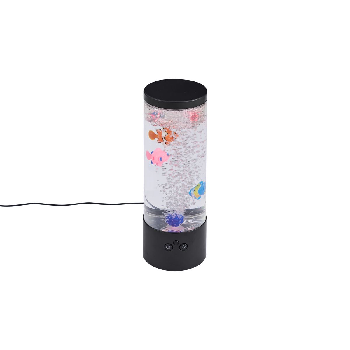 Bubbelbuis zwart 29cm incl. LED RGB - Sealife