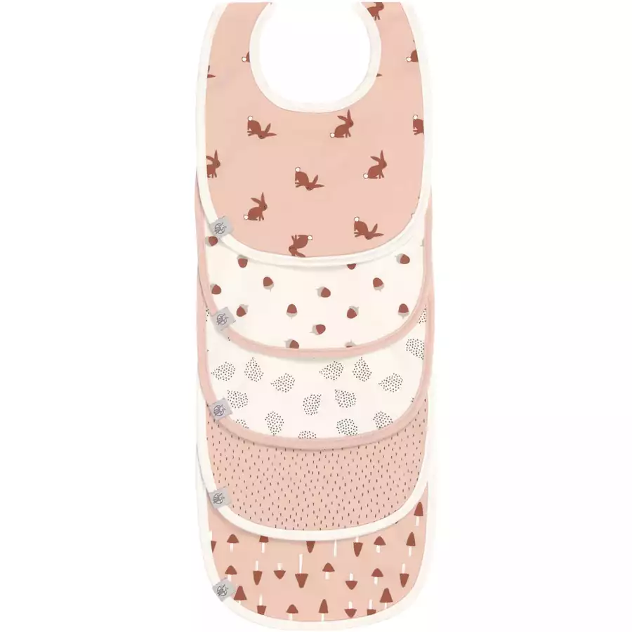 Lässig Lätzchen 5er Pack Little Forest Hase