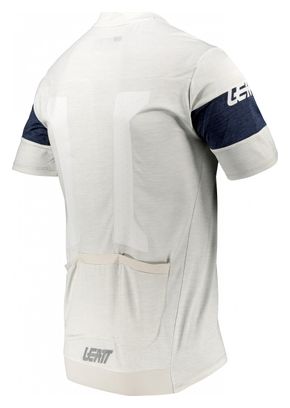 Maillot Manches Courtes Leatt MTB 1.0 Zip Gris Steel
