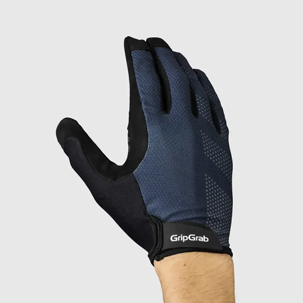 GripGrab Ride RC Lite Padded MTB Zomer Fietshandschoenen Lange Vingers Blauw