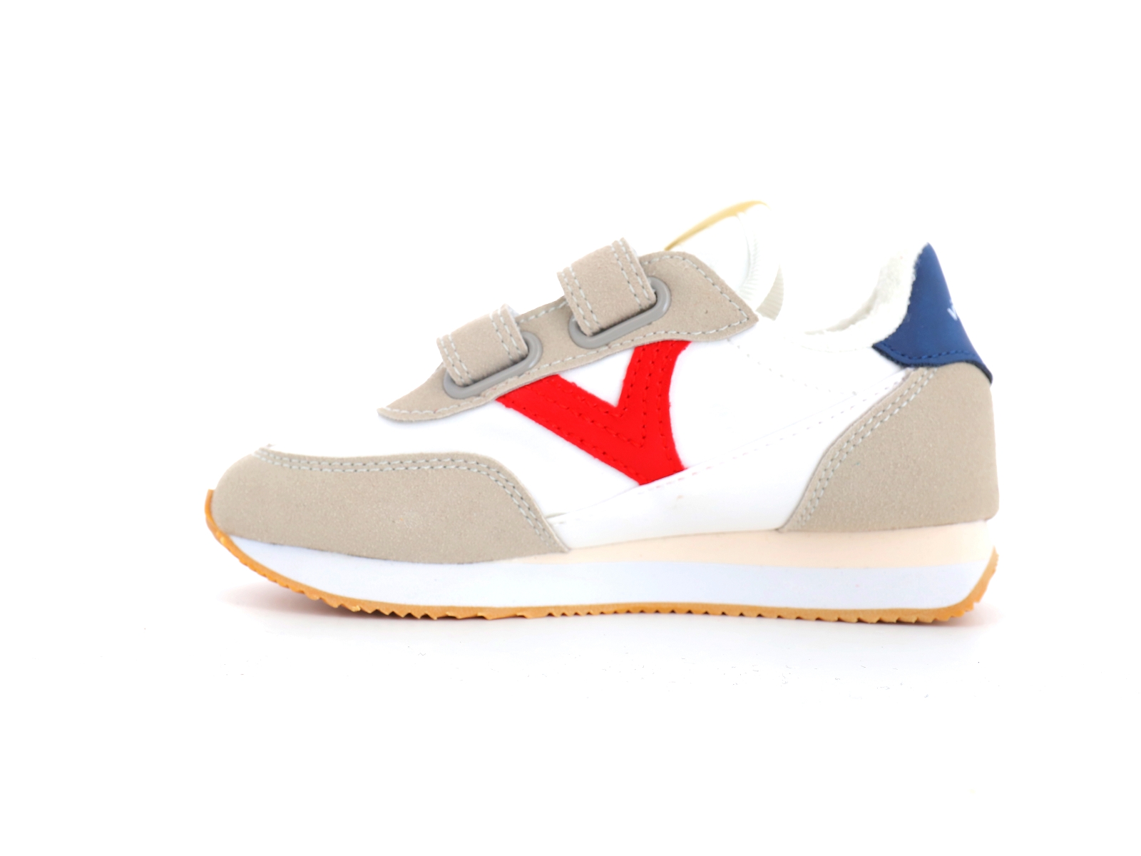 Victoria-1137100 Matières combinées Blanc Rouge