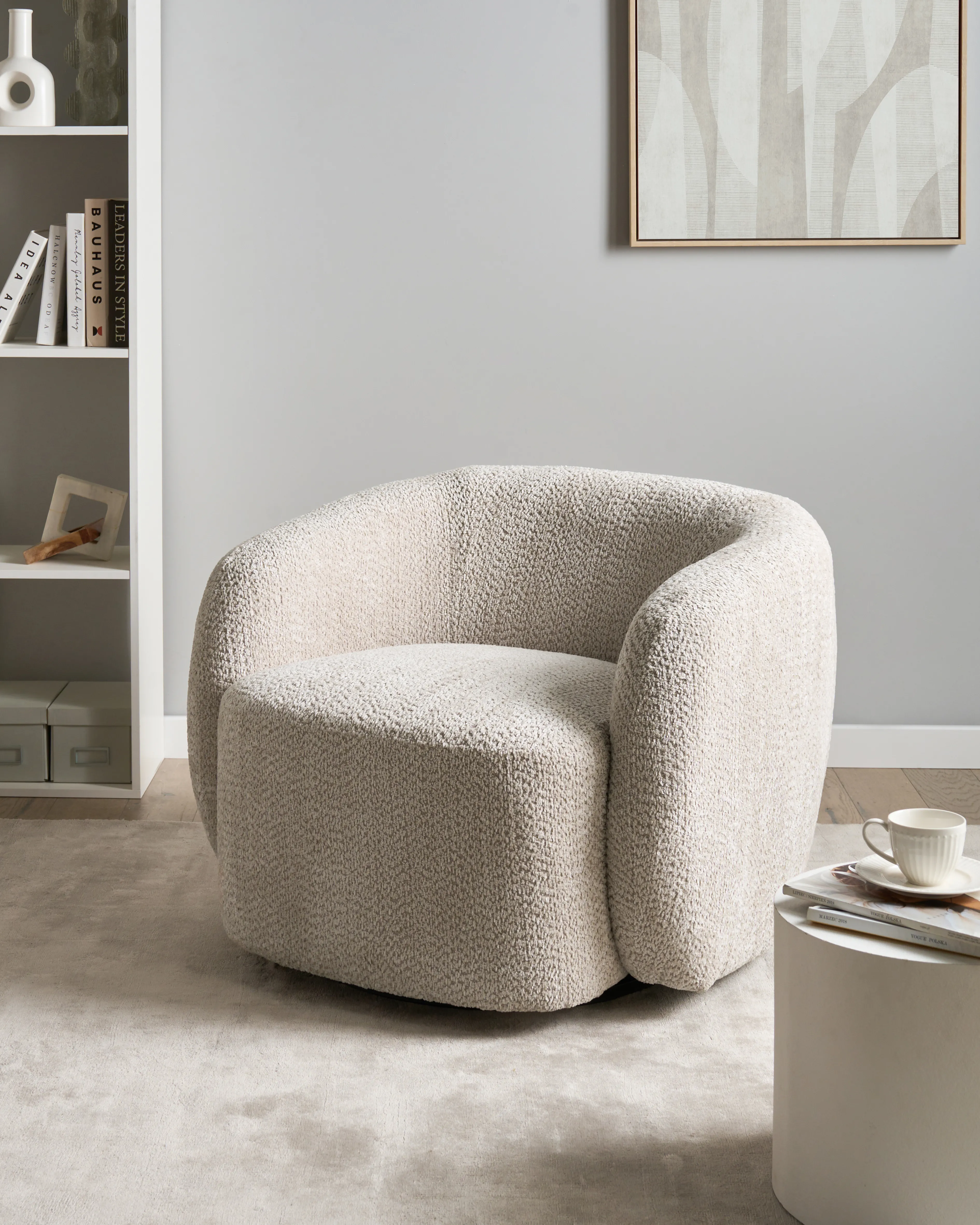 Draaifauteuil TORE Stof Beige