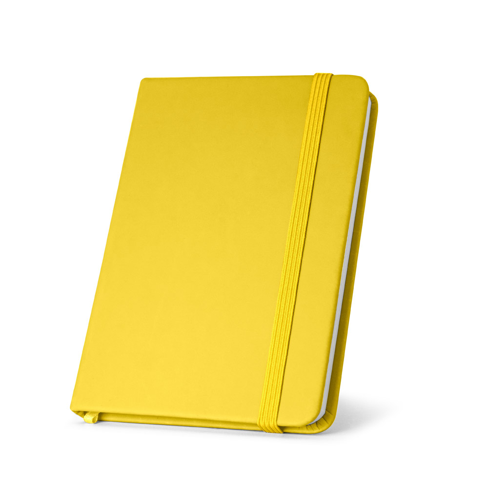 hi!dea 93487 - Bloc notes A5 en PU avec feuilles unies